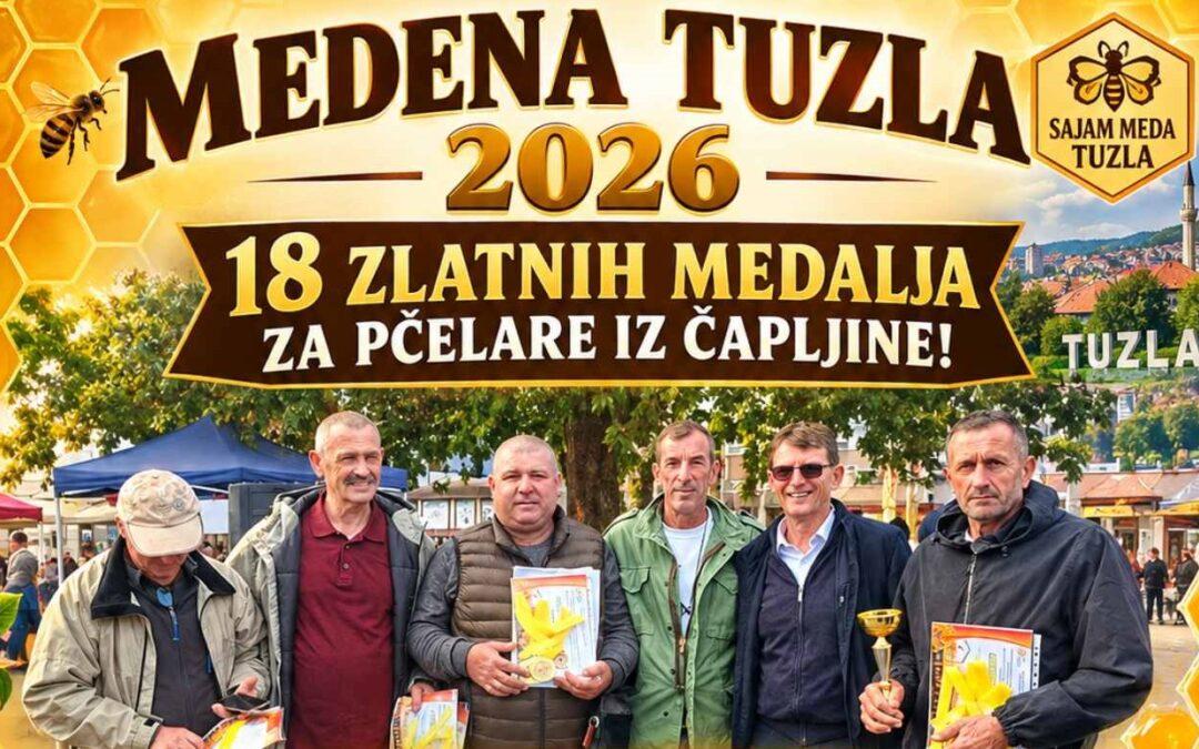 Čapljinski pčelari u Tuzli osvojili 18 zlatnih medalja!