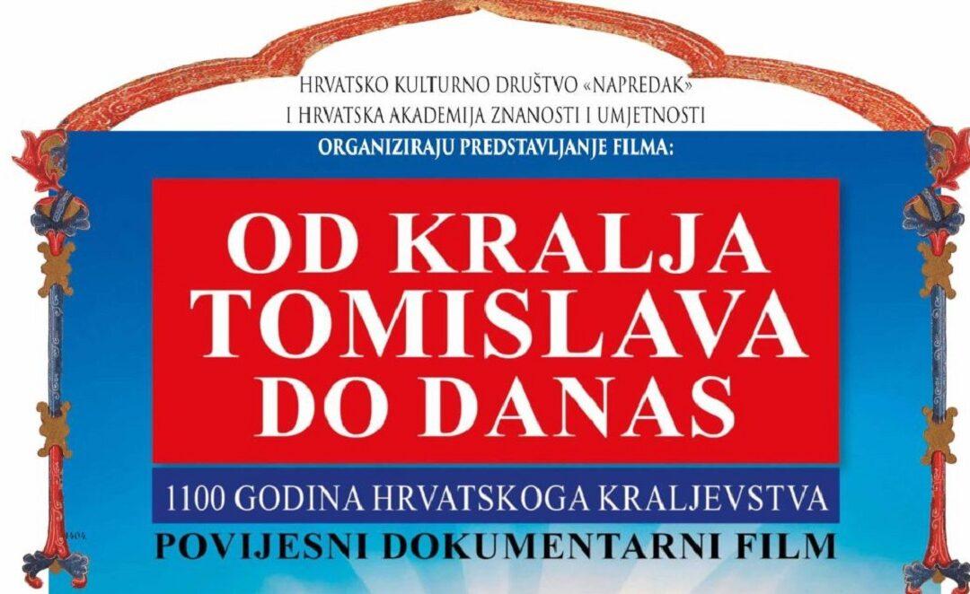 Jakov Sedlar predstavlja povijesni dokumentarac ”Od kralja Tomislava do danas”