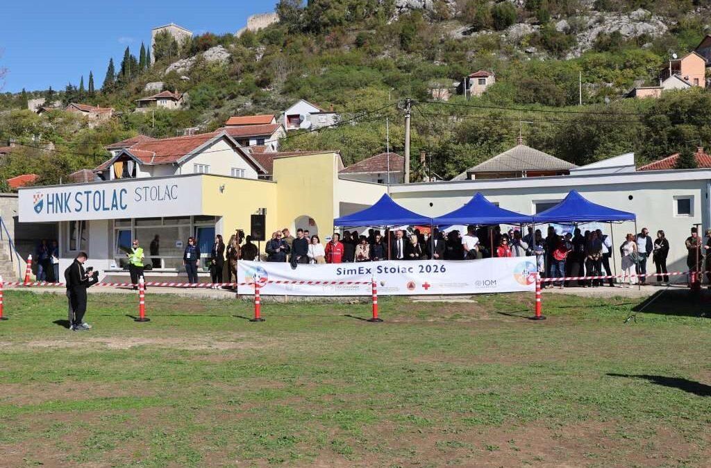 U Stocu održana vježba posvećena smanjenju rizika od katastrofa, ‘SimEx Stolac 2026’